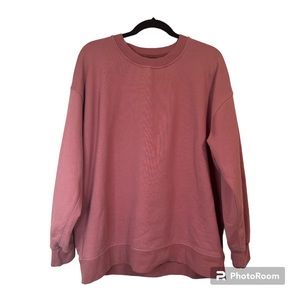 Lululemon perfectly oversized Crewneck sweatshirt in pink
